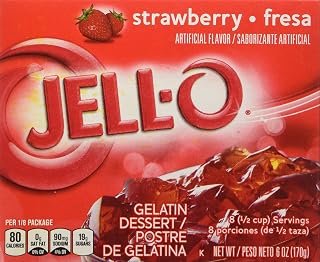 Jell-O Strawberry Gelatin Dessert 6 oz