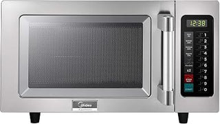 Midea Equipment 1025F1A Countertop Commercial Microwave Oven with Touch Control, 1000W, Stainless Steel, .9 CuFt