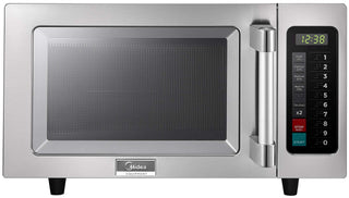 Equipment Countertop Commercial Microwave Oven with Touch Control by Midea – .9 cu ft, 25.0 liters, Stainless Steel, Model 1025F1A