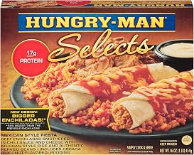 Hungry Man Selects Beef Enchiladas Mexican Style Fiesta 16 oz Pack of 8