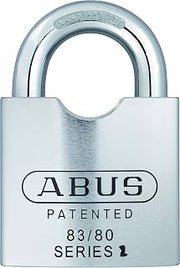 ABUS 83/80 Rekeyable Steel Padlock Silver Keyed Different