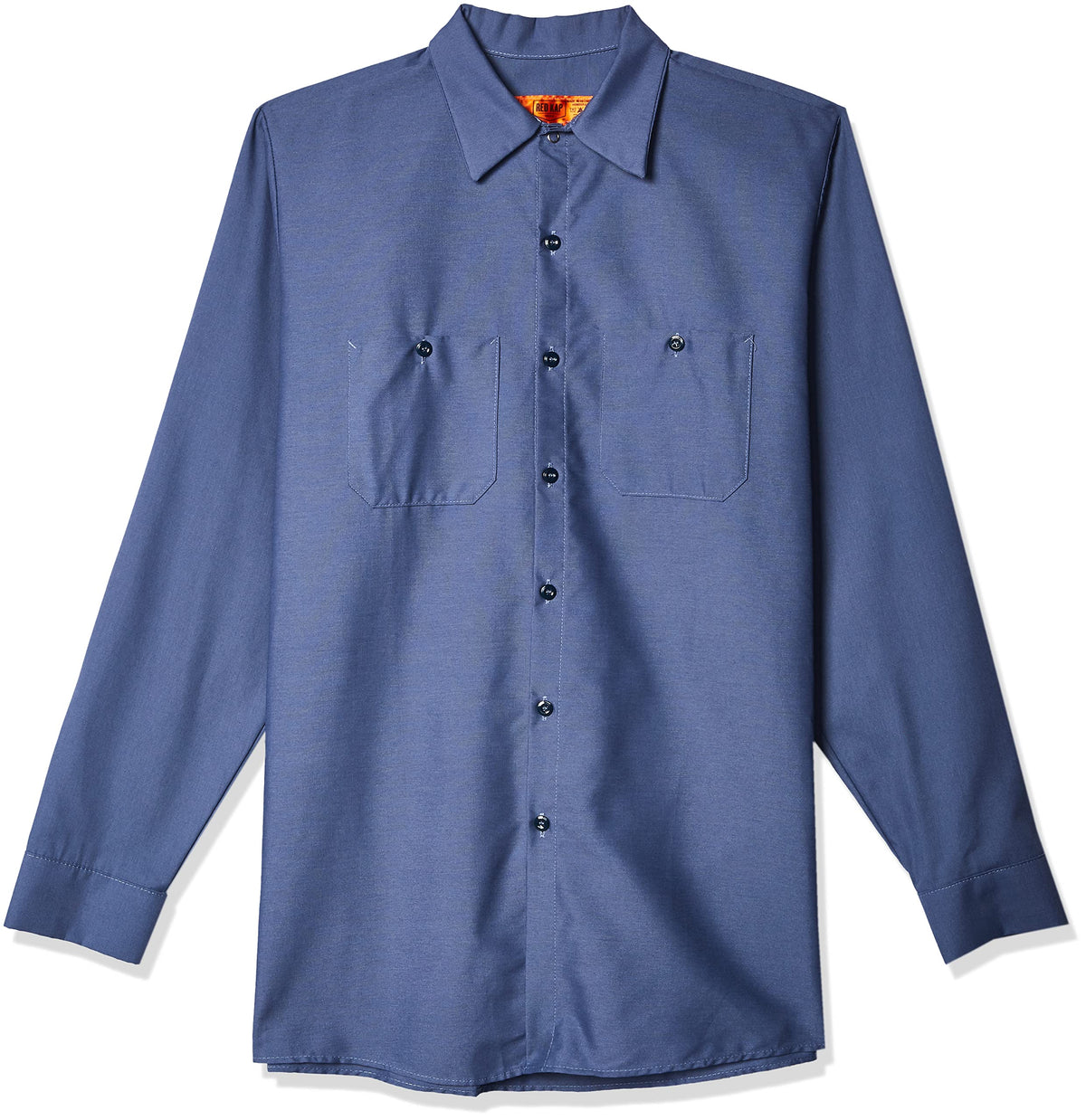 Long Sleeve Industrial Solid Work Shirt Postman Blue Small - 3 Pack by Red Kap – Cotton, Postman Blue, Pack of 3, Model SP14