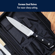 Forged Accent 6-pc Travel Knife Set by HENCKELS – 6-pc, Stainless Steel, Black, Pack of 6, Model 1025282