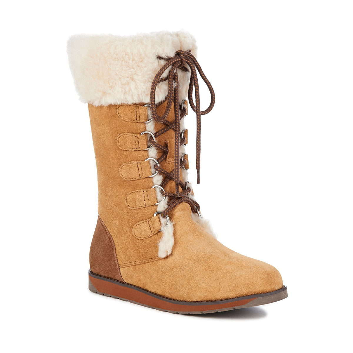 Featherwood Hi Boot - Women's Chestnut by EMU – 8, Ethylene Vinyl Acetate (EVA), Chestnut, Model W11109-CHS-8