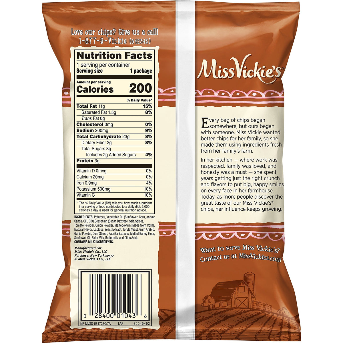 Flavored Potato Chips by Miss Vickie's – 1.38 Ounce (Pack of 28), Pack of 28