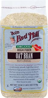 Bob's Red Mill Oat Bran Cereal, Organic, 18 oz