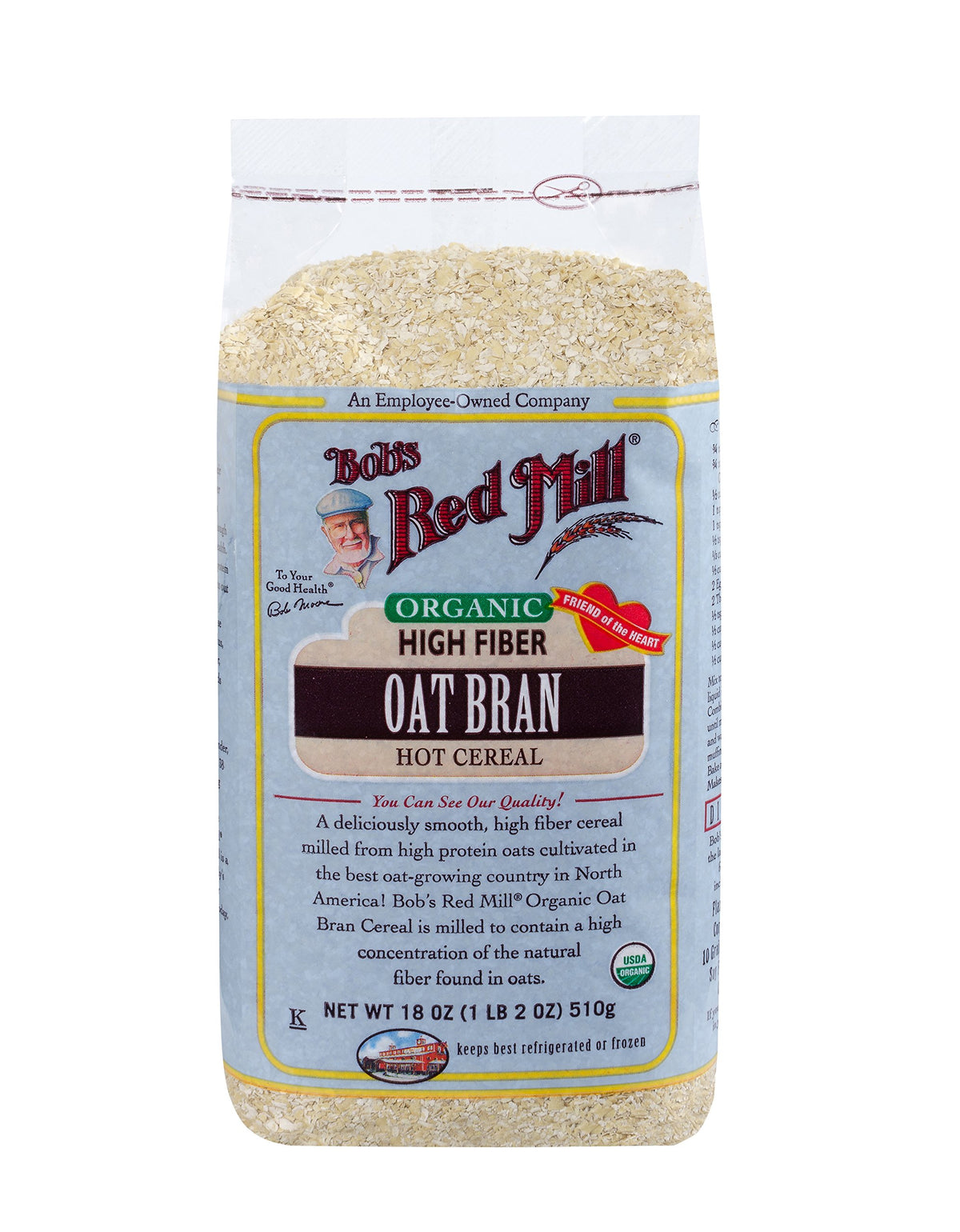 Oat Bran Cereal, Organic, 18 oz by Bob's Red Mill – 18 Ounce (Pack of 1), Model 6051C18