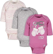 Gerber baby-girls 3-pack Or 6-pack Long-sleeve Onesies Bodysuit