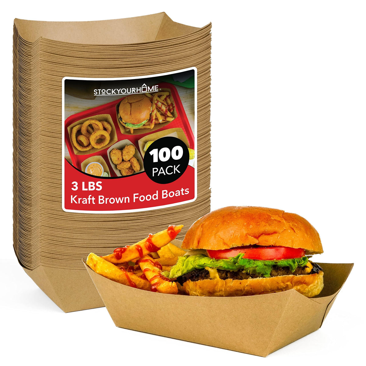 Stock Your Home 3 lb / 100 / 100.0 Serving Trays