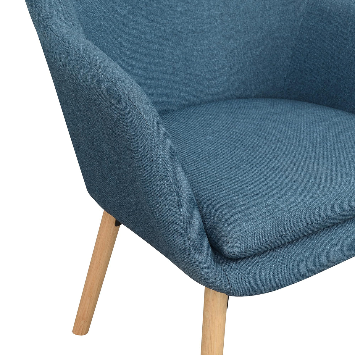Convenience Concepts Denim Blue Linen / Chair / 25.25"L x 26.75"W x 33.5"H Chairs