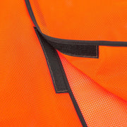 Hi-Vis Safety Vest by Global Industrial – One Size, Polyester, Orange, Model 641642O
