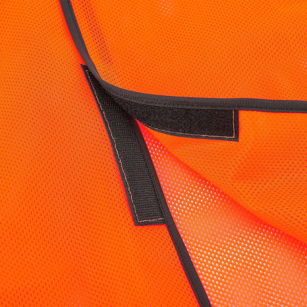 Hi-Vis Safety Vest by Global Industrial – One Size, Polyester, Orange, Model 641642O