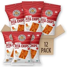 PRETZELIZED Snacks Pretzel Pita Chips, Buffalo Flavored, 7oz Bag (Pack of 12)