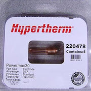 Hypertherm 220478 Electrode, T30v/T45v/m, 15-45 A, 5 pack