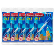 045 Ball Pen # Blue (50 Pcs. / Box) by Reynolds – 1 Count (Pack of 50), Plastic, Blue, Pack of 50, Model 045 - Blue