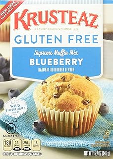 Krusteaz Wild Blueberry Supreme Muffin Mix, 17.1 Oz. Box (4 Pack)