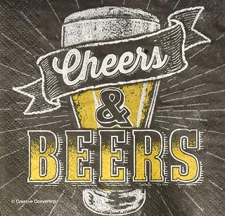 Creative Converting Paper Beverage Napkin, 6.5" x 6.5", Multicolor (322322)