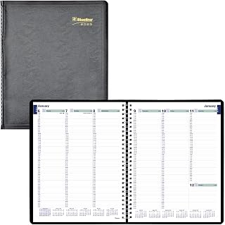 Blueline 2025 Plan & Link™ Essential Weekly Planner, Appointment Book, 12 Months, January to December, 11" x 9.0625", Black (C5950.81T-25)