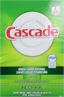 Cascade Powder Dishwasher Detergent, Fresh Scent, 45 oz
