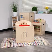 Flash Furniture Hercules Kids Commercial Wood Kitchen Sink