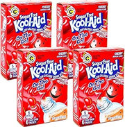 Kool-Aid Sugar Free Low Calorie Drink Mix 6 easy open packets (Pack of 4) Gluten Free (Cherry)