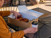 SOUTHERN CHAMPION TRAY 9" x 9" x 4" / Kraft Non-Window / Natural Bakery Take Out Containers