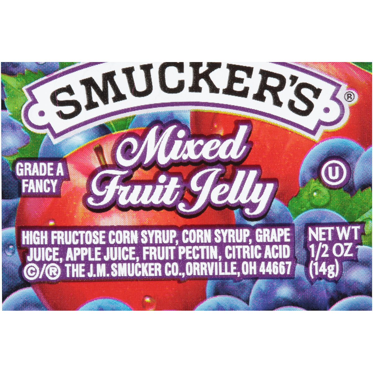 Smuckers Mixed Fruit Jelly by Smucker's – 0.5 Ounce (Pack of 200), Pack of 200, Model 5150000765