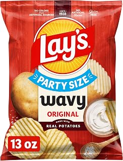 Lay's Potato Chips, Wavy, 13 Oz