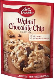 Betty Crocker Walnut Chocolate Chip Cookie Mix, 17.5 oz Box