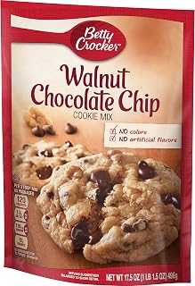 Betty Crocker Walnut Chocolate Chip Cookie Mix, 17.5 oz Box