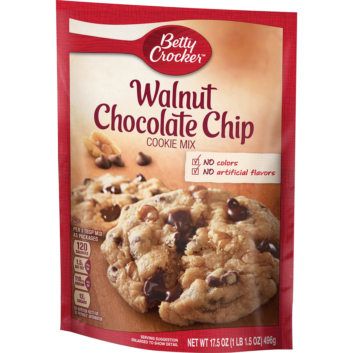 Walnut Chocolate Chip Cookie Mix by Betty Crocker – 17.5 Ounce (Pack of 1)