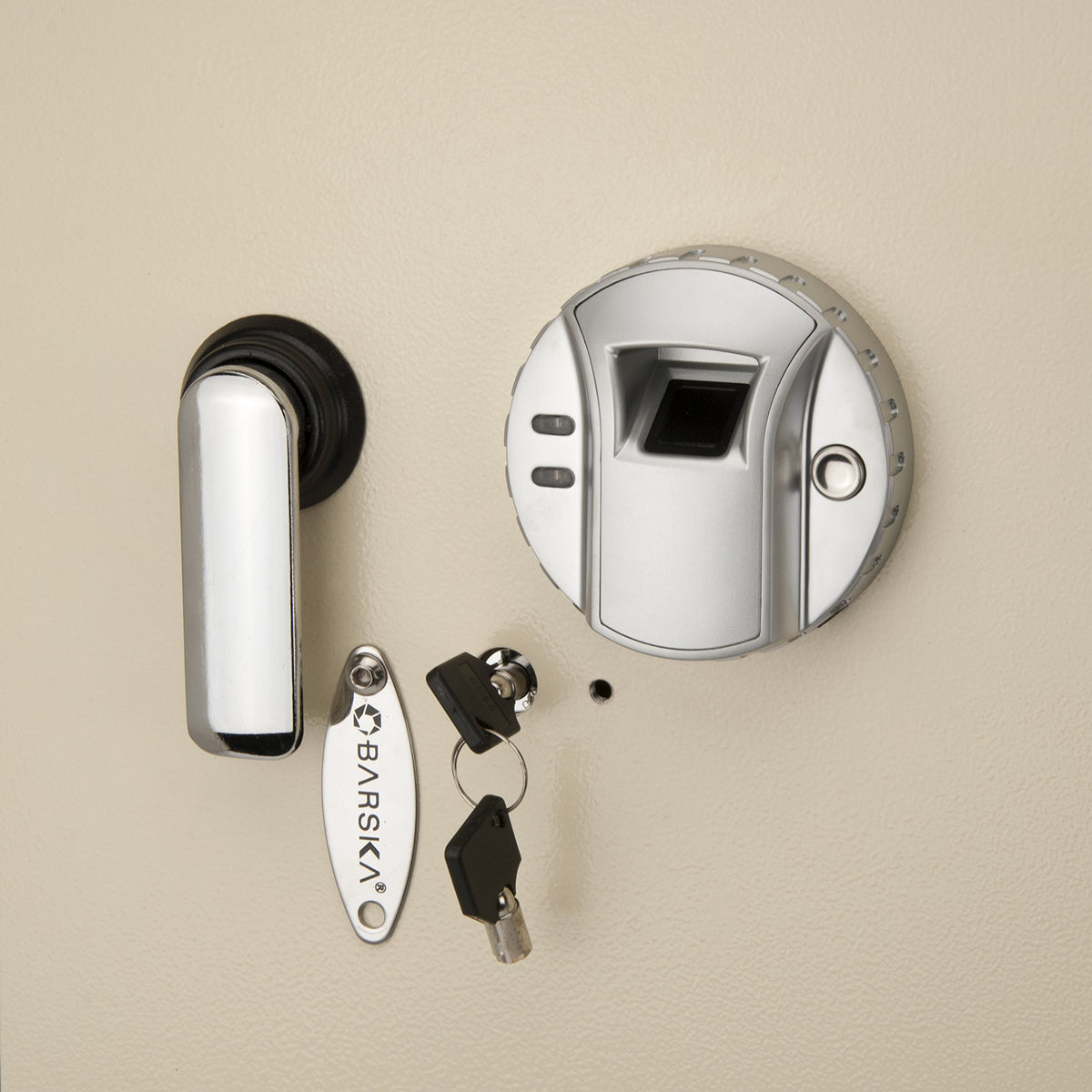 Biometric Fingerprint Digital Security Hidden In Wall Safe Between Standard Wall Studs 0.83 Cu Ft - Right Opening by Barska – One Size, 0.82 cubic_feet, Alloy Steel, Model AX12408