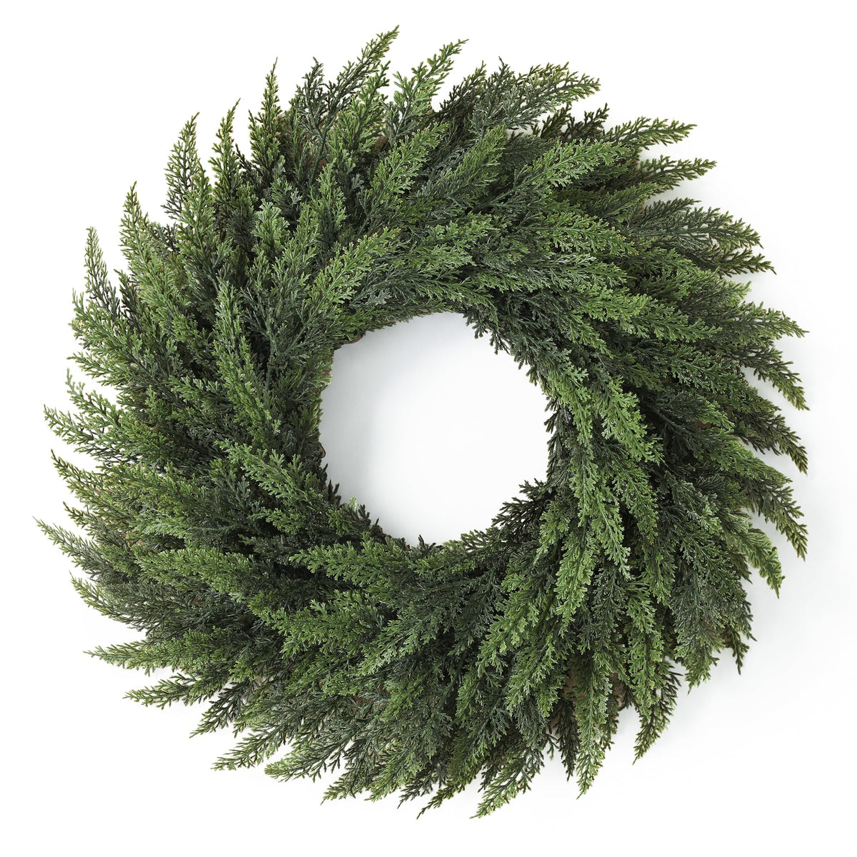 UAPINO Cedar Wreath, 26 Inch Diameter, Green