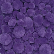 Colorations Purple Pom-Poms, Pack of 100, Ages 3+, PreK+