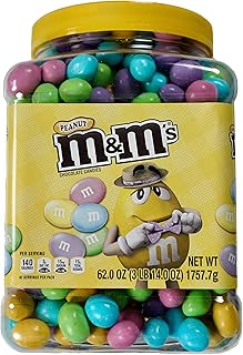 M&M's Peanut Chocolate Easter Candy Jar (62 Oz.)