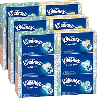 Kleenex Everyday Facial Tissues, 210 Tissues per Flat Box, 18 Pack