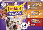 Friskies Purina Meaty Bits Cat Food Variety Pack, 24 Pack 5.5 oz Cans