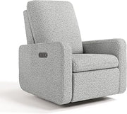 Graco Teddi Nursery Power Recliner Swivel Glider, Salt and Pepper Boucle