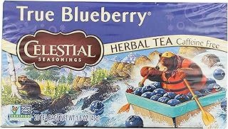 Celestial Seasonings Herbal Tea, True Blueberry, 20 count, 1.6 Ounce (mburring)