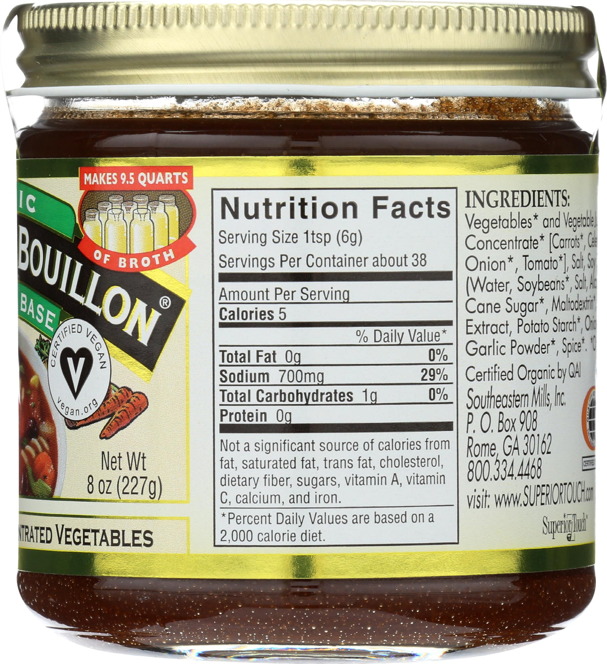 Organic Vegetable Base by Better Than Bouillon – 8 Ounce (Pack of 6), Pack of 6