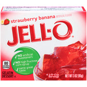 Strawberry Banana Gelatin Dessert Mix (3 oz Boxes by Jell-O – 3 Ounce (Pack of 6), Pack of 6, Model 10001041