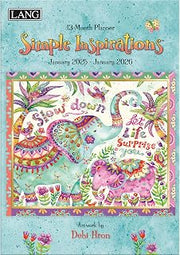 Lang, Simple Inspirations by Debi Hron 2025 Monthly Planner