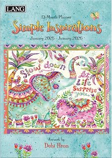 Lang, Simple Inspirations by Debi Hron 2025 Monthly Planner