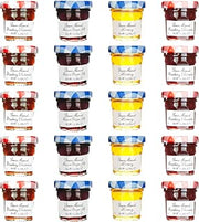 Bonne Maman Assorted - 20/1 oz Mini Jars -Strawberry, Raspberry, Honey, Grape - 5 each flavor