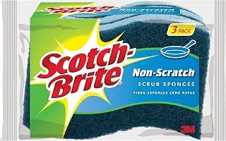Scotch-Brite Non-scratch Scrub Sponge, 3-Sponges/Pk, 6-Packs (18 Sponges Total)