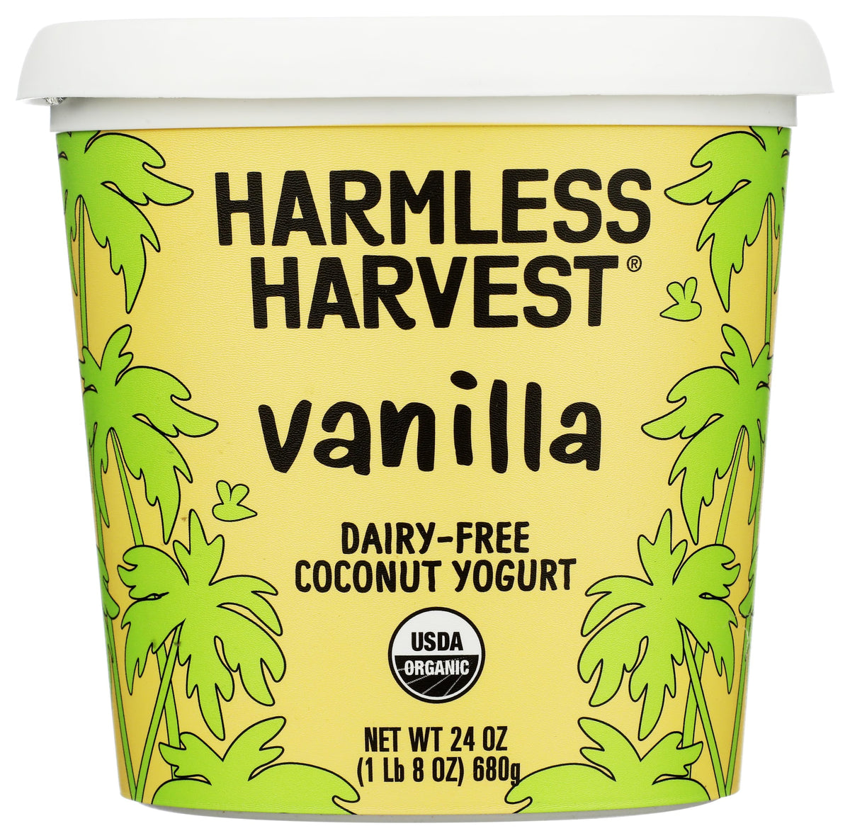 Dairy-Free Cup Yogurt - Vanilla 24oz by Harmless Harvest – 24 OZ, Model 85000302345