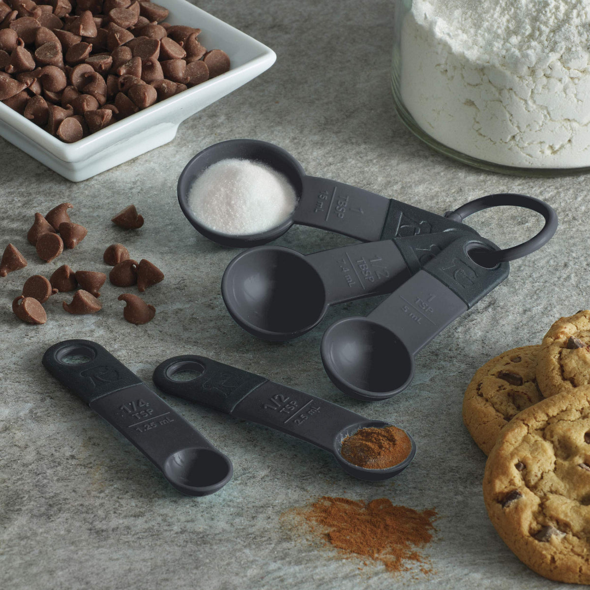 KitchenAid Black / Spoons / Set of 5 Spoons