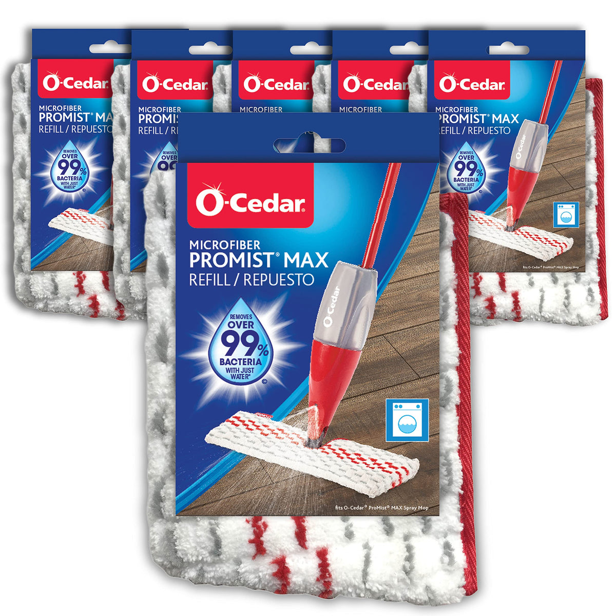 O-Cedar 6 Count (Pack of 1) / White / Traditional Replacement Mop Pads