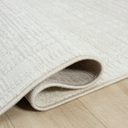 Cream Area Rug - Living Room & Bedroom - Textured Weave Design - Indoor Use - Easy to Clean by Abani – 9' x 12' (Rectangular), Polypropylene, Cream, Model NTL200A-9.