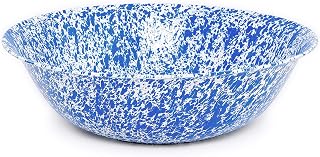 Crow Canyon Home Benson Basin, 32 quart, Blue/White Splatter (Single)